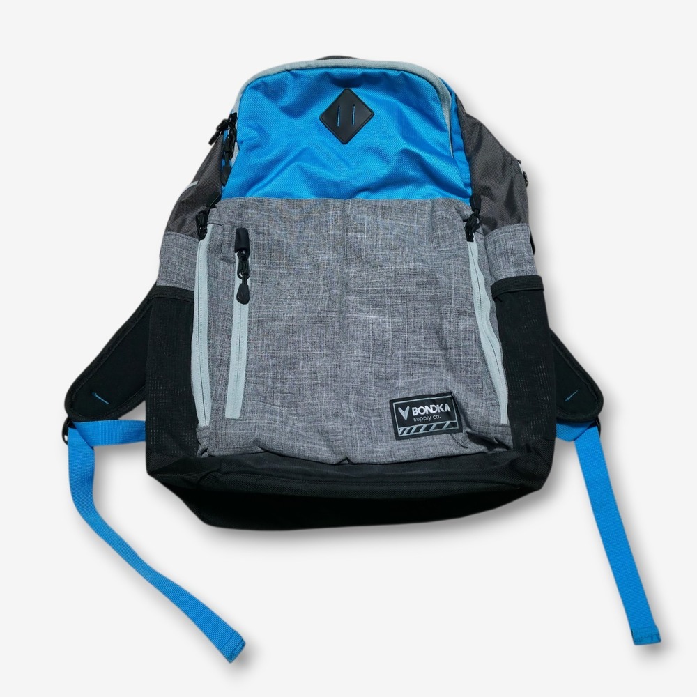 Bondka 19.5" Eolus Backpack‎ Bag Work School College Laptop Gym Hiking Grey Blue